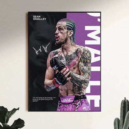 Famous Boxing Legends Fighting Poster UFC Inspirational ILIA TOPURIA Canvas Print Painting Wall Decor Gym Home Mural Cuadros
