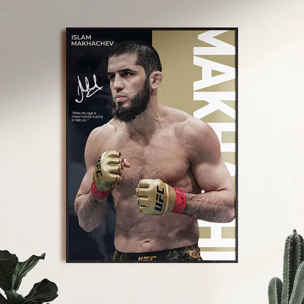 Famous Boxing Legends Fighting Poster UFC Inspirational ILIA TOPURIA Canvas Print Painting Wall Decor Gym Home Mural Cuadros