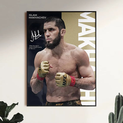 Famous Boxing Legends Fighting Poster UFC Inspirational ILIA TOPURIA Canvas Print Painting Wall Decor Gym Home Mural Cuadros