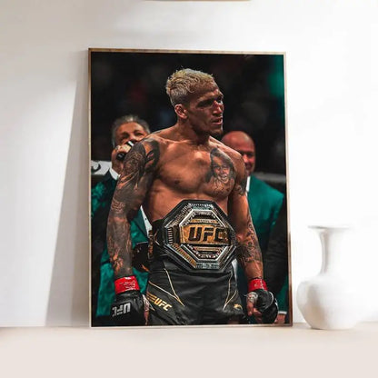 1PC Ultimate Fighting U-UFC Poster Self-Adhesive Art Waterproof Paper Sticker Coffee House Bar Room Wall Decor