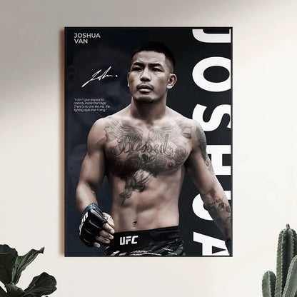 Famous Boxing Legends Fighting Poster UFC Inspirational ILIA TOPURIA Canvas Print Painting Wall Decor Gym Home Mural Cuadros