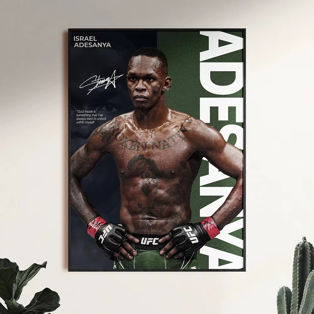 Famous Boxing Legends Fighting Poster UFC Inspirational ILIA TOPURIA Canvas Print Painting Wall Decor Gym Home Mural Cuadros