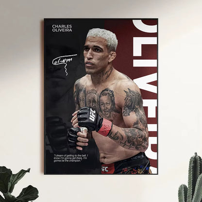 Famous Boxing Legends Fighting Poster UFC Inspirational ILIA TOPURIA Canvas Print Painting Wall Decor Gym Home Mural Cuadros