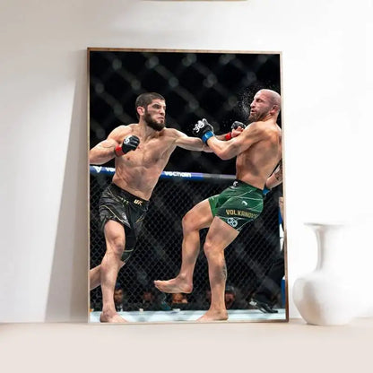 1PC Ultimate Fighting U-UFC Poster Self-Adhesive Art Waterproof Paper Sticker Coffee House Bar Room Wall Decor
