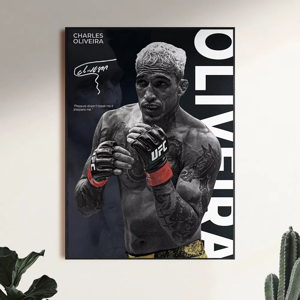 Famous Boxing Legends Fighting Poster UFC Inspirational ILIA TOPURIA Canvas Print Painting Wall Decor Gym Home Mural Cuadros
